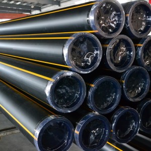 Chinese Supplier of HDPE Gas Pipe with Yellow line